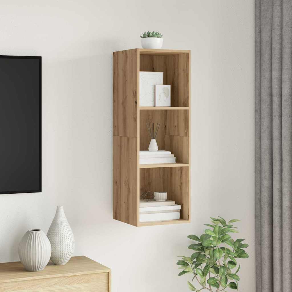 TV Cabinet Set Artisan Oak 37 x 37 x 107 cm Engineered Wood