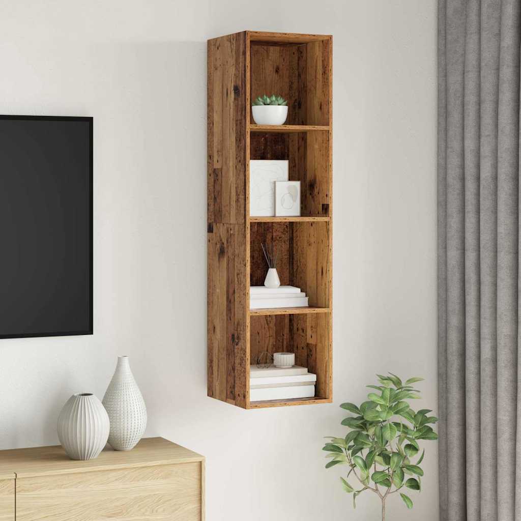 TV Cabinet Set Old Wood 37 x 37 x 142.5 cm Engineered Wood