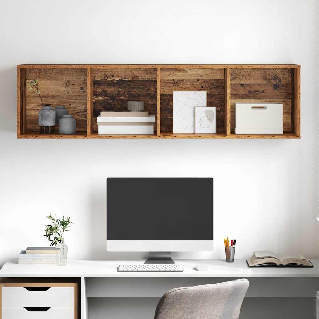 TV Cabinet Set Old Wood 37 x 37 x 142.5 cm Engineered Wood