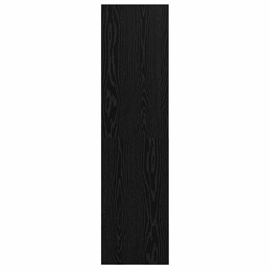 TV Cabinet Set 37 x 37 x 142.5 cm Black Oak Engineered Wood