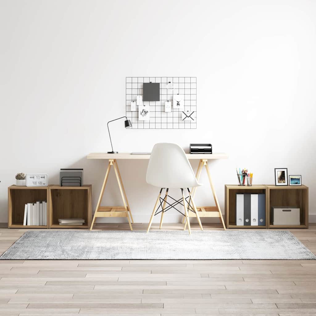 TV Cabinet Set Wall-mounted 4 pcs Artisan Oak 37 x 35 x 37.5 cm