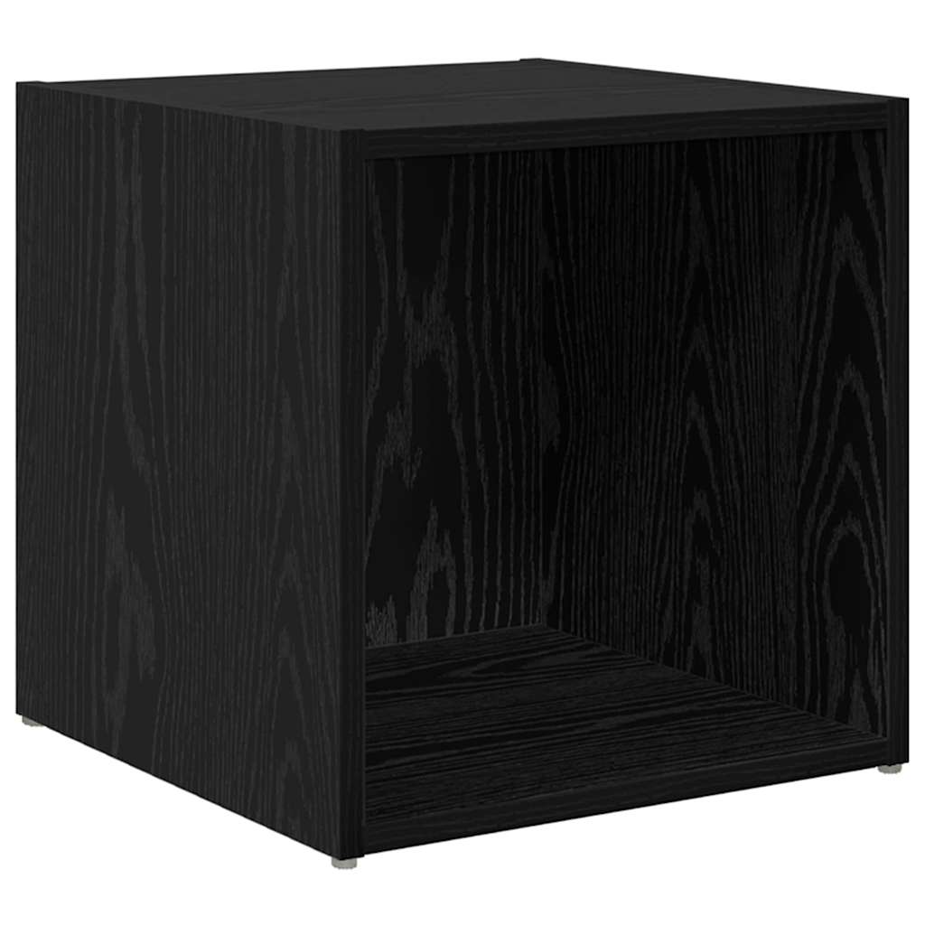 TV Cabinet Set 2 pcs 37 x 35 x 37.5 cm Black Engineered Wood