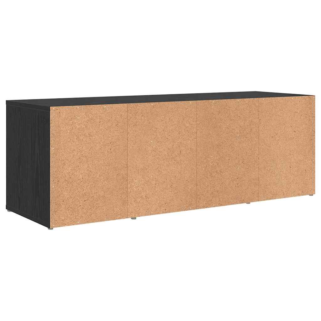 TV Cabinet Set Black 72 x 35 x 37 cm Engineered Wood