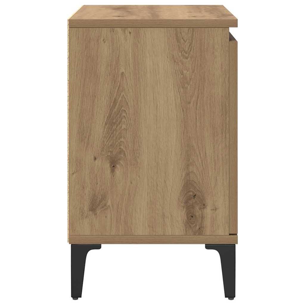 Bedside Cabinet Artisan Oak 40 x 30 x 50 cm Engineered Wood