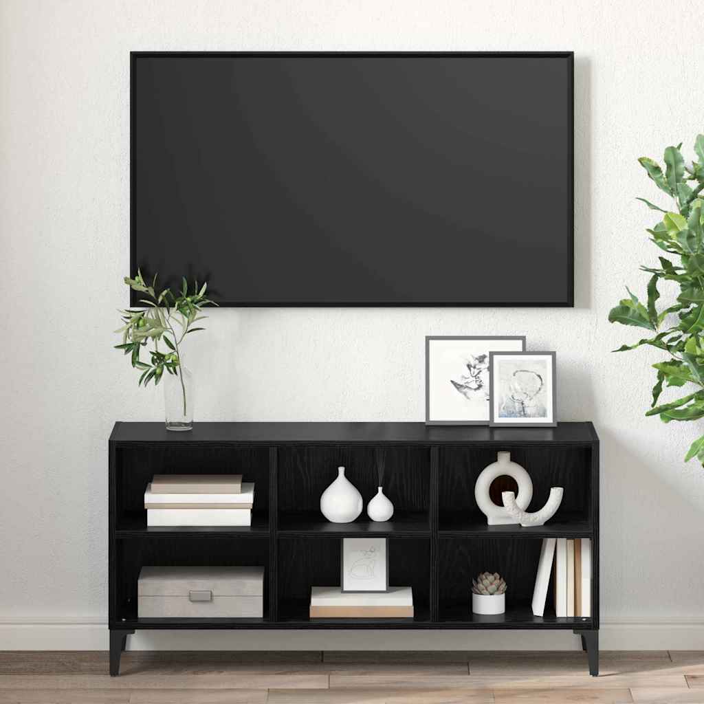 TV Cabinet Set Black 103.5 x 30 x 50 cm Engineered Wood