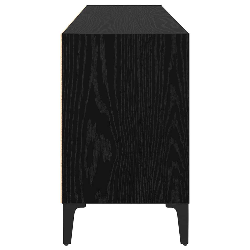 TV Cabinet Set Black 103.5 x 30 x 50 cm Engineered Wood