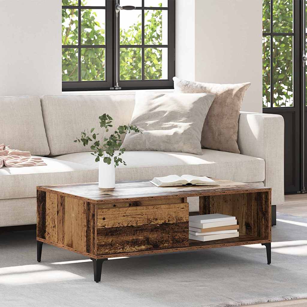 Coffee Table Old wood 90 x 60 x 35 cm Engineered wood