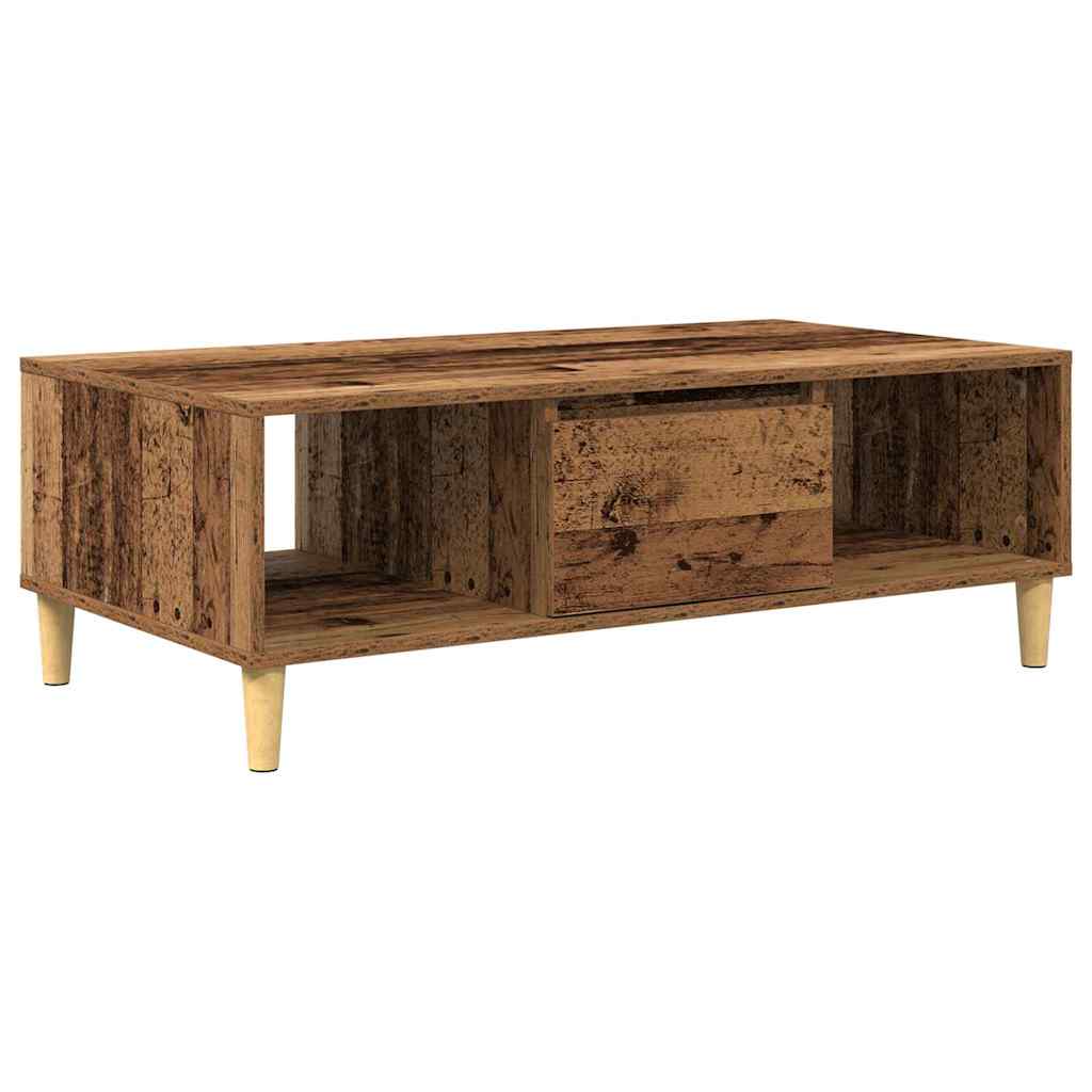 Coffee Table Old Wood 102 x 55 x 35 cm Engineered Wood