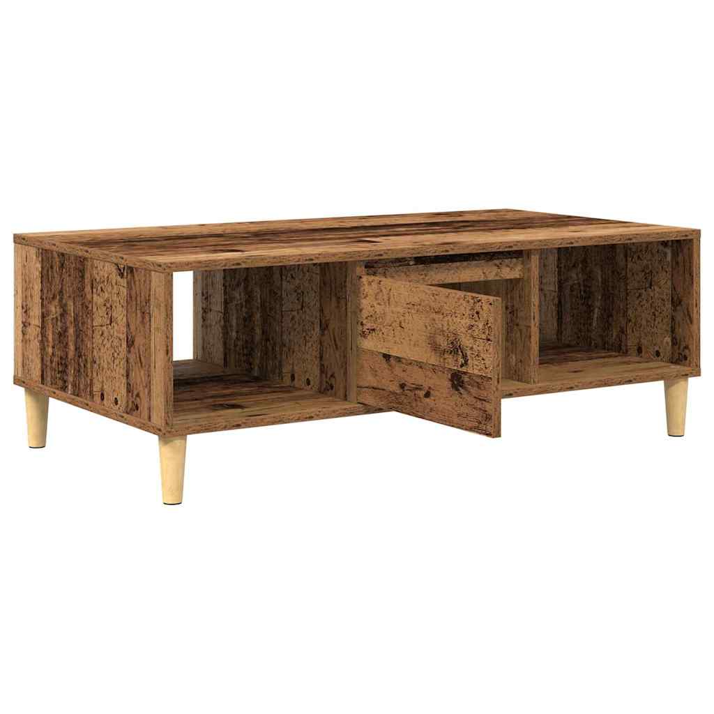 Coffee Table Old Wood 102 x 55 x 35 cm Engineered Wood