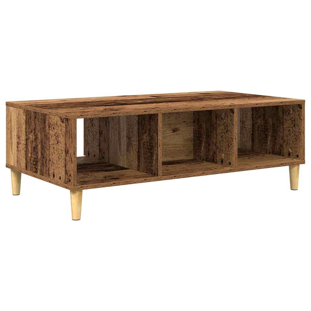 Coffee Table Old Wood 102 x 55 x 35 cm Engineered Wood