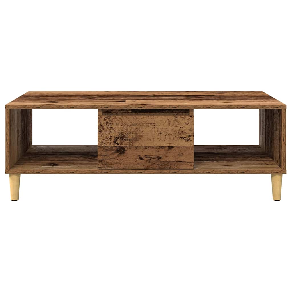 Coffee Table Old Wood 102 x 55 x 35 cm Engineered Wood