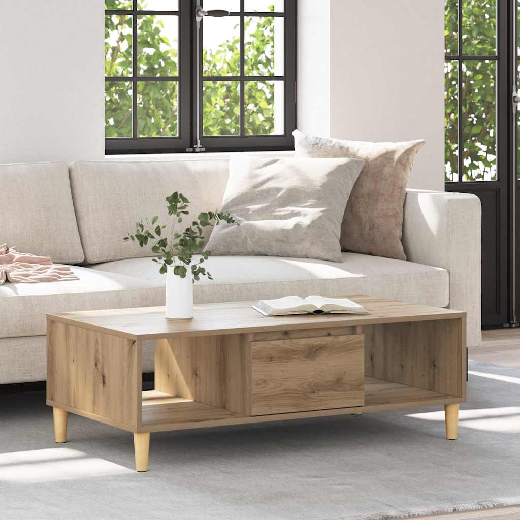 Coffee Table Artisan Oak 102 x 55 x 35 cm Engineered Wood