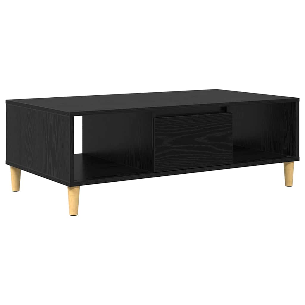 Coffee Table Black Oak 102 x 55 x 35 cm Engineered Wood