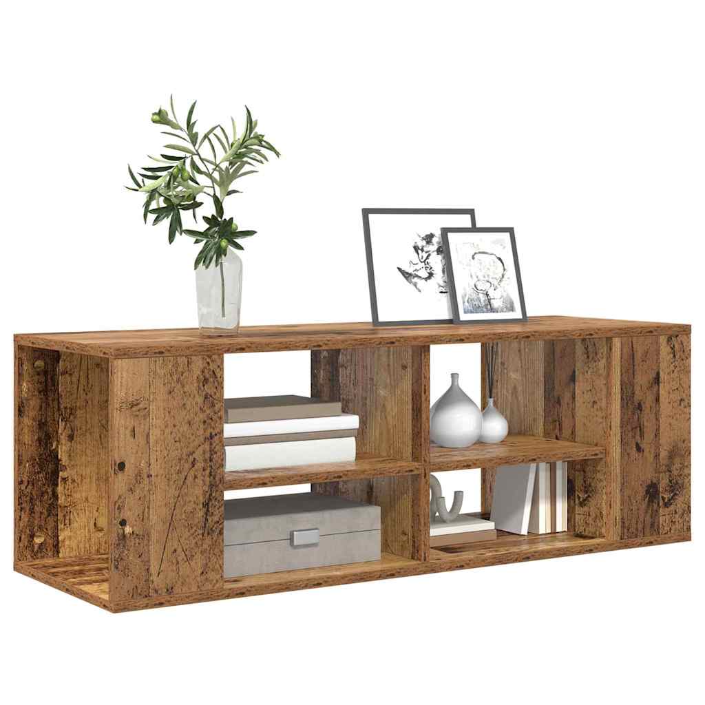 TV Cabinet Set Old Wood 102 x 35 x 35 cm Engineered Wood