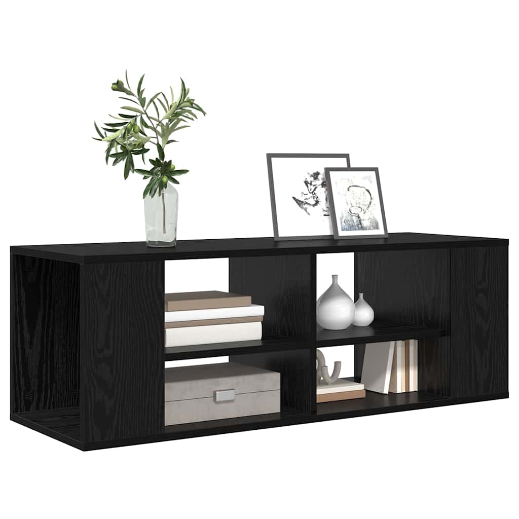 TV Cabinet Set 102 x 35 x 35 cm Black Oak Engineered Wood
