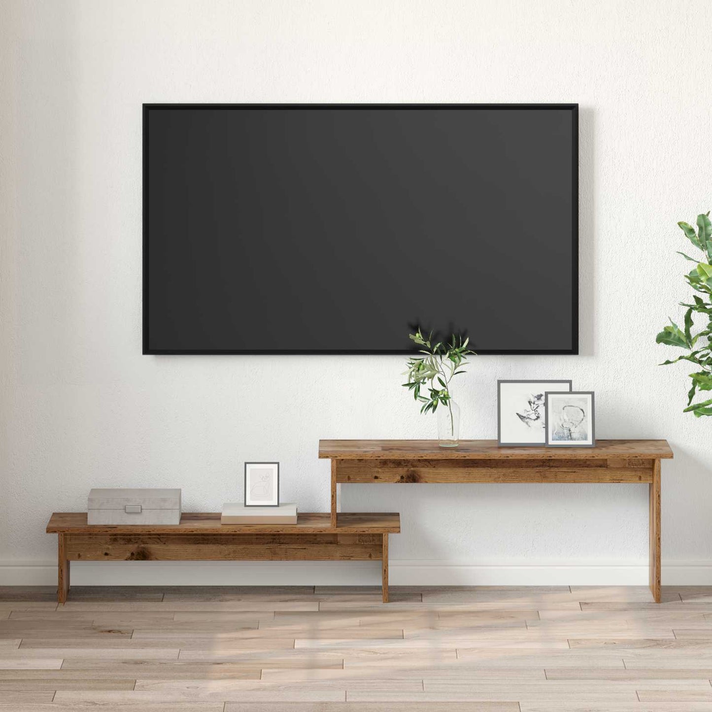 TV Cabinet Set Old Wood 180 x 30 x 43 cm Engineered Wood