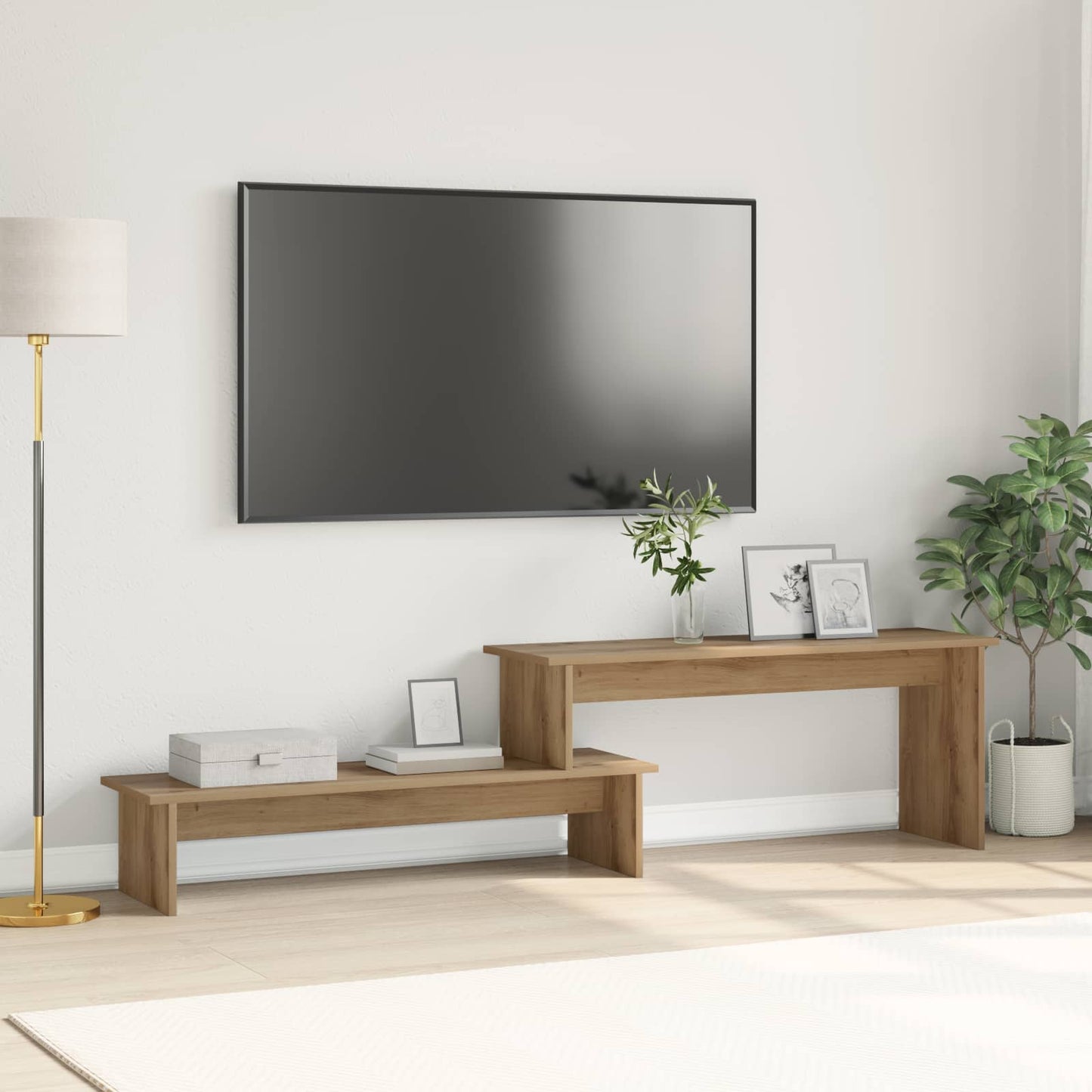 TV Cabinet Set Artisan Oak 180.5 x 30 x 43 cm Engineered Wood