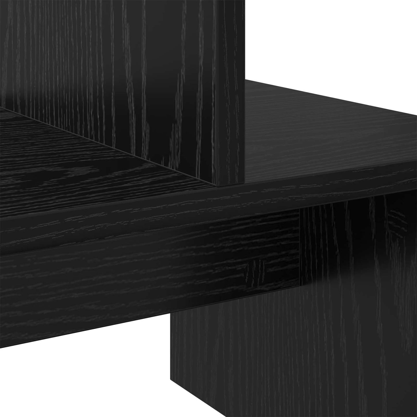 TV Cabinet Set 180.5 x 30 x 43 cm Black Oak Engineered Wood