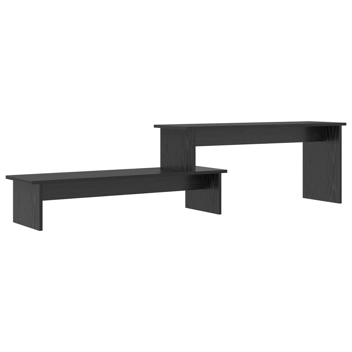 TV Cabinet Set Black Oak 180.5 x 30 x 43 cm Engineered Wood