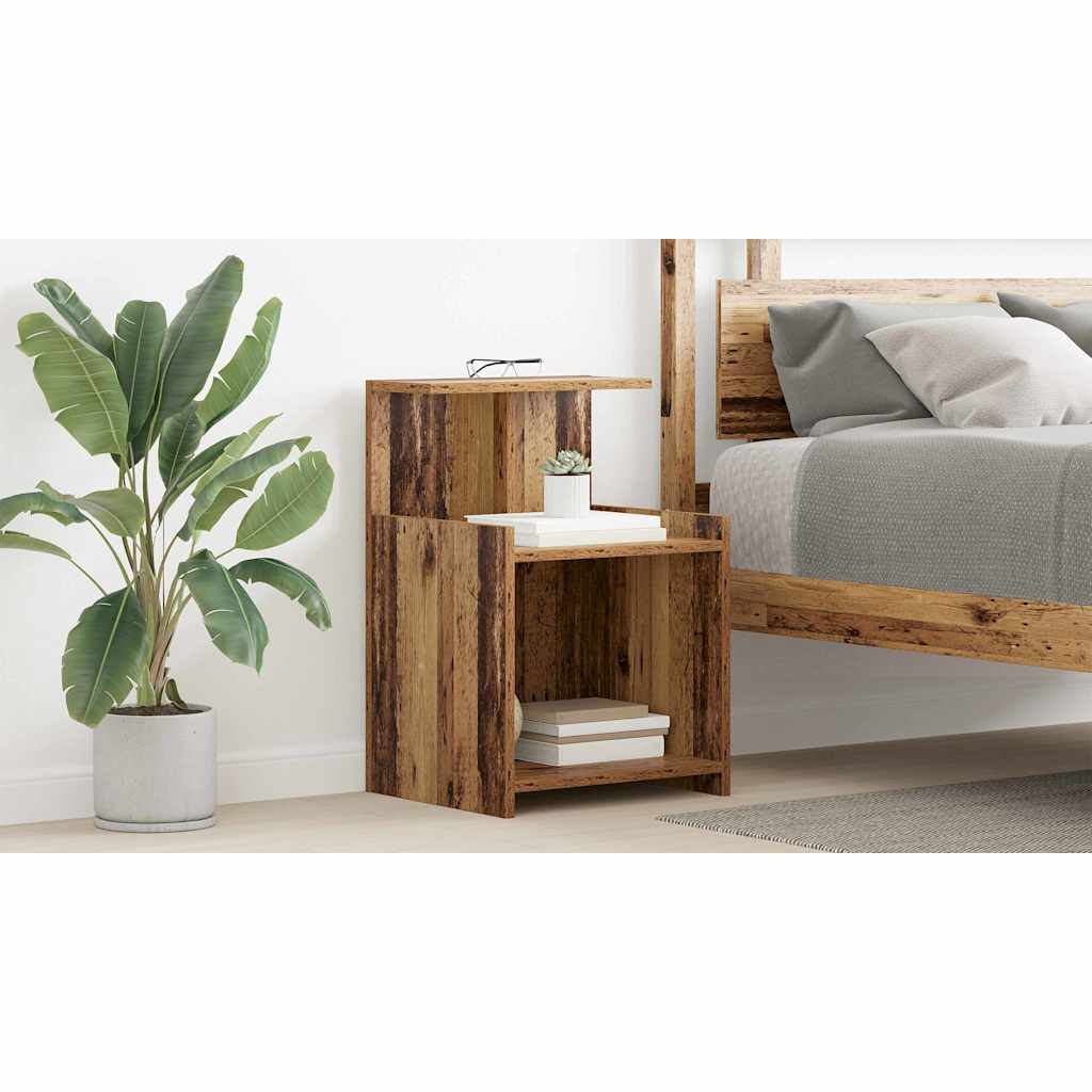 Bedside Cabinet Old Wood 40 x 35 x 60 cm Engineered Wood