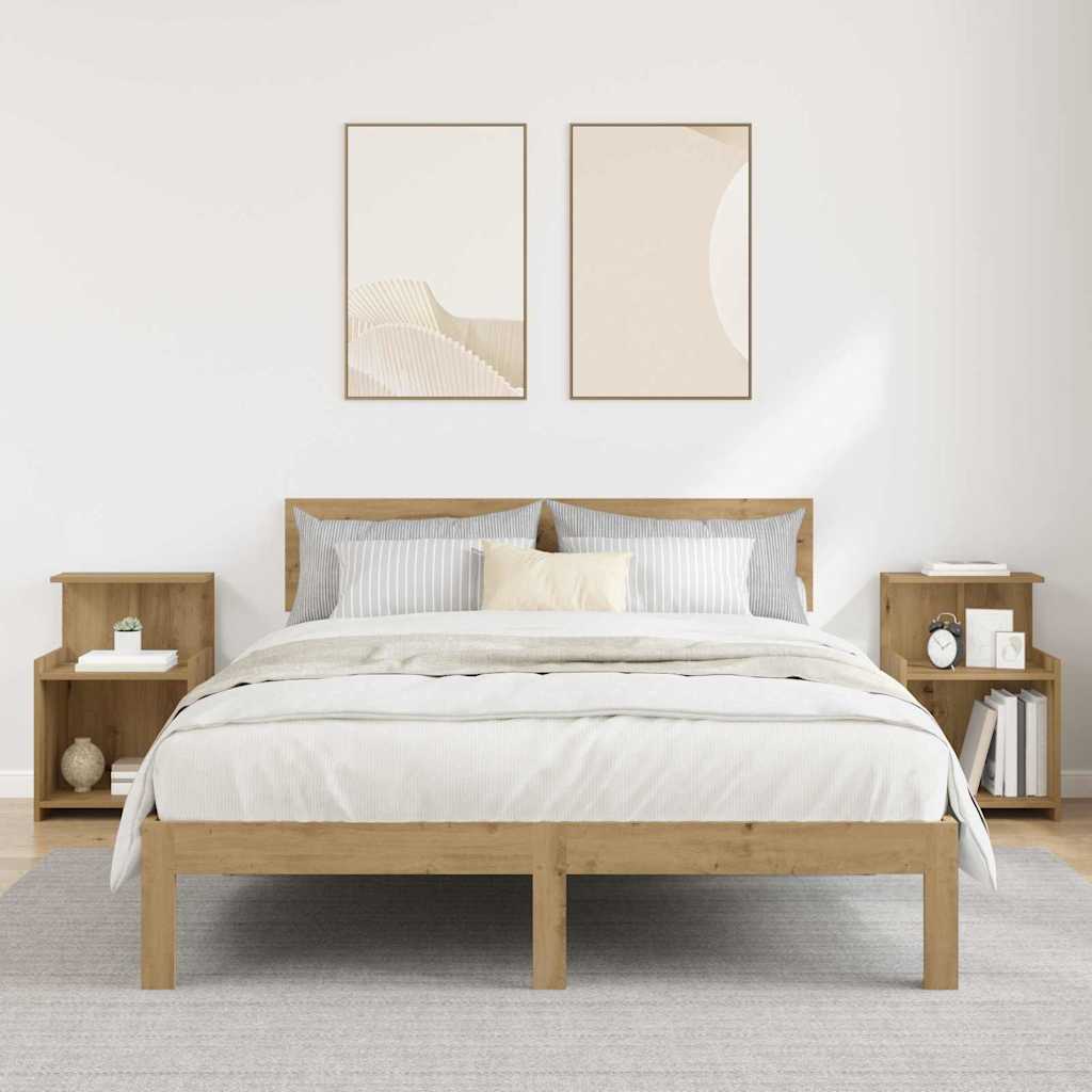 Bedside Cabinet 2 pcs Artisan Oak 40 x 35 x 60 cm