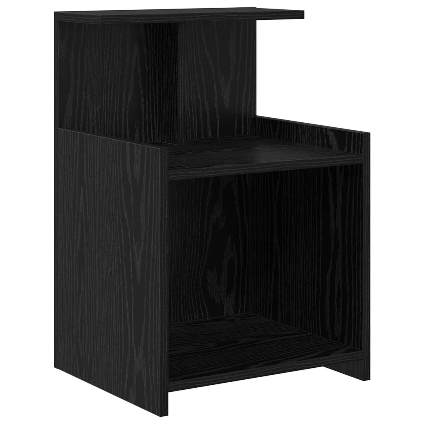 Bedside Cabinet Black Oak 40 x 35 x 60 cm Engineered Wood