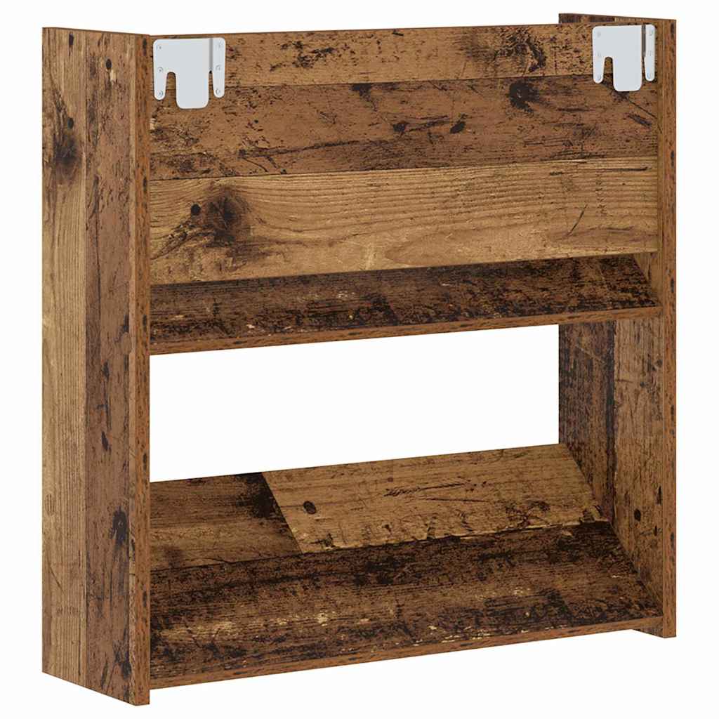 Shoe Cabinet 2 pcs Old Wood 60 x 18 x 60 cm Engineered Wood