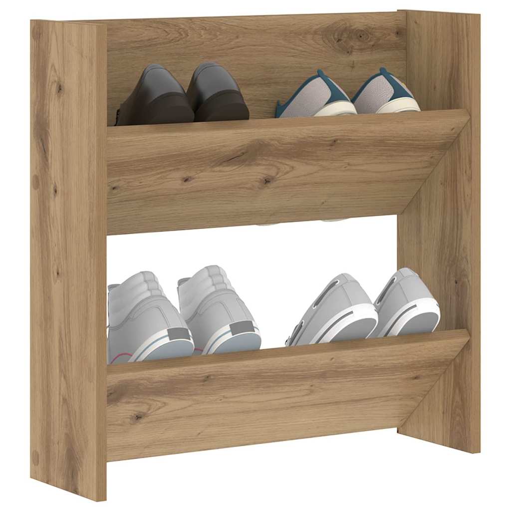 Shoe Cabinet Artisan Oak 60 x 18 x 60 cm Engineered Wood