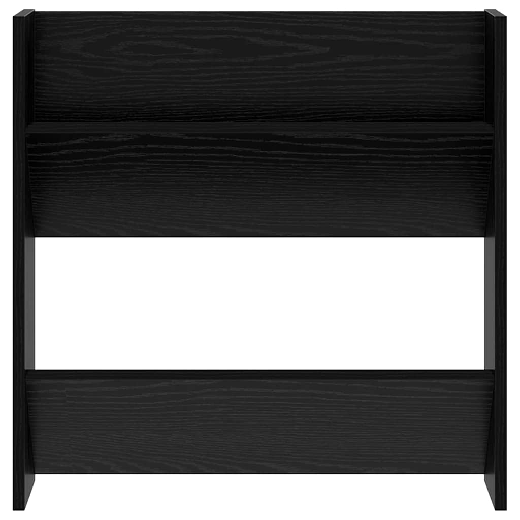 Shoe Cabinet Black Oak 60 x 18 x 60 cm Engineered Wood