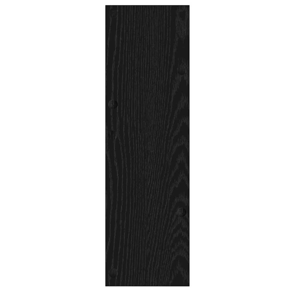 Shoe Cabinet 2 pcs Black Oak 60 x 18 x 60 cm Engineered Wood