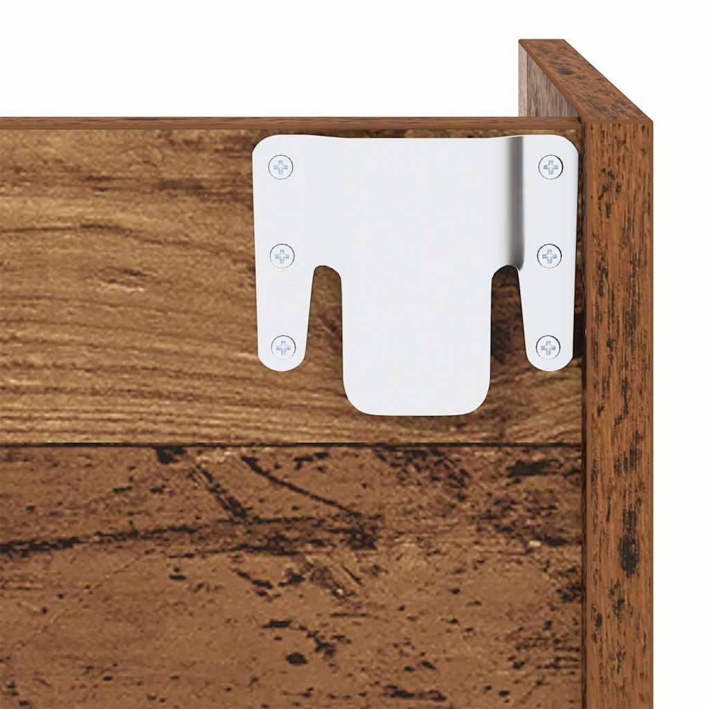 Shoe Cabinet 2 pcs Old Wood 60 x 18 x 90 cm Engineered Wood
