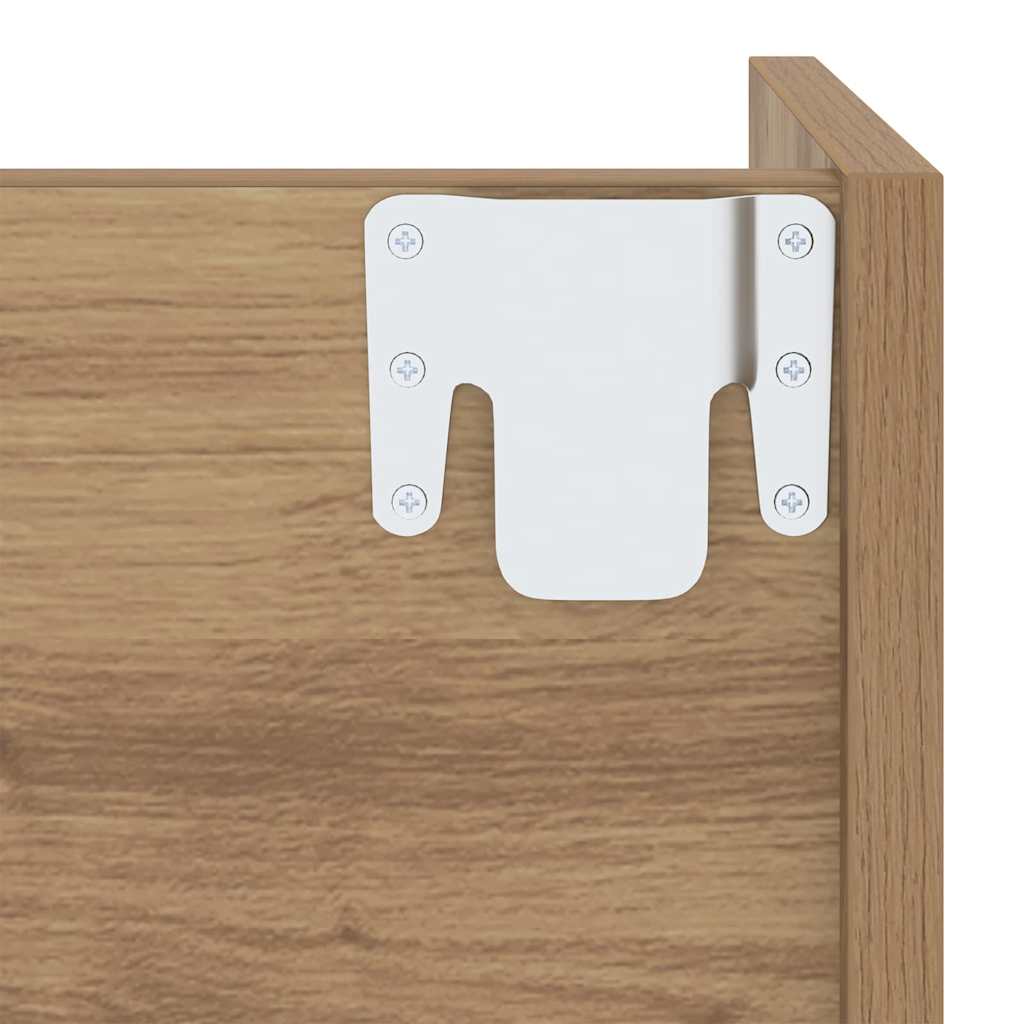 Shoe Cabinet Artisan Oak 60 x 18 x 90 cm Engineered Wood
