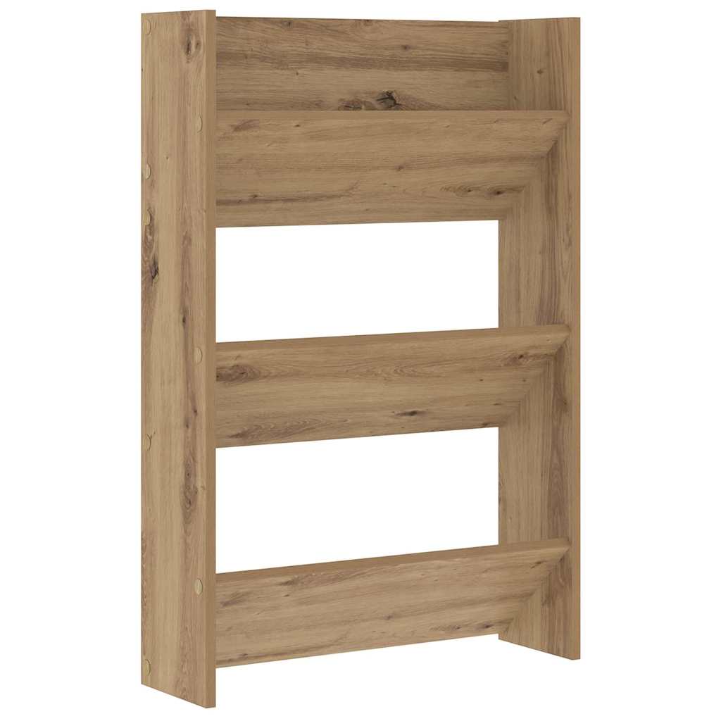 Shoe Cabinet Artisan Oak 60 x 18 x 90 cm Engineered Wood