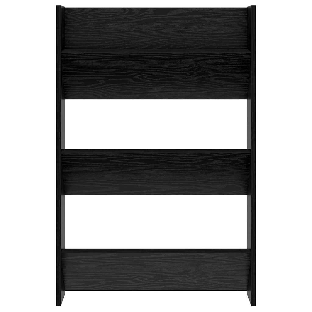 Shoe Cabinet 2 pcs Black Oak 60 x 18 x 90 cm Engineered Wood