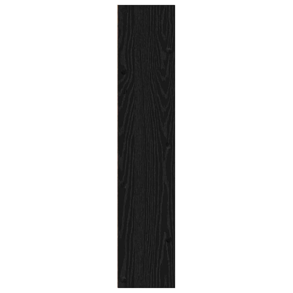 Shoe Cabinet 2 pcs Black Oak 60 x 18 x 90 cm Engineered Wood