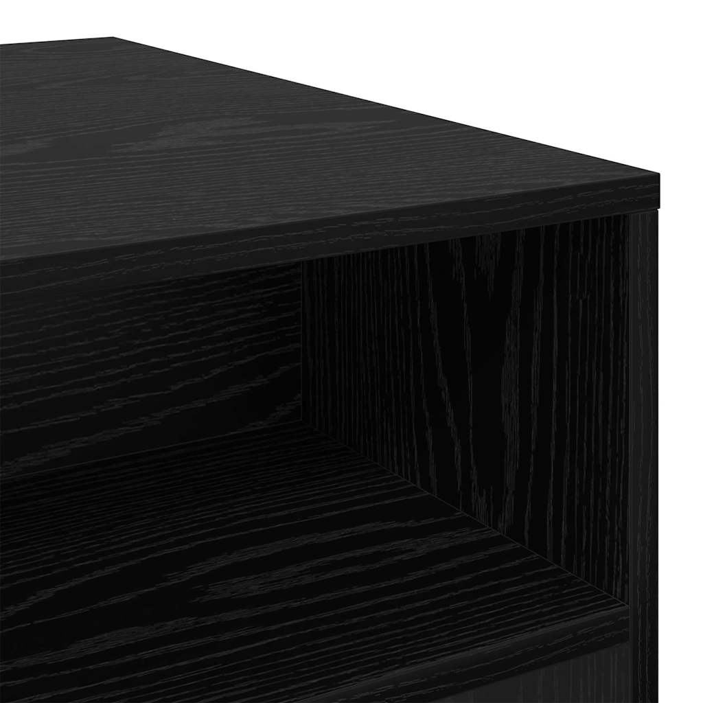 Coffee Table Black Oak 90 x 55 x 42.5 cm Engineered Wood
