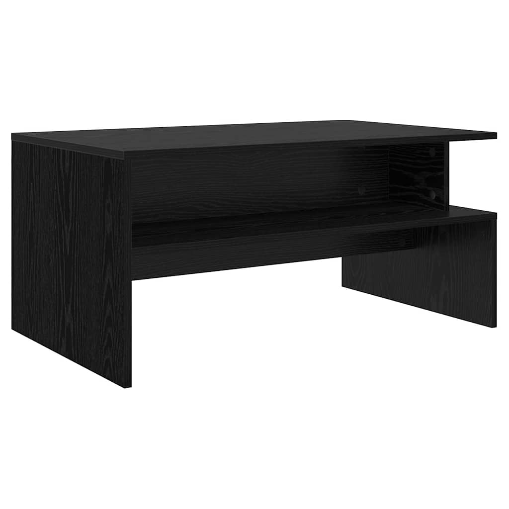 Coffee Table Black Oak 90 x 55 x 42.5 cm Engineered Wood