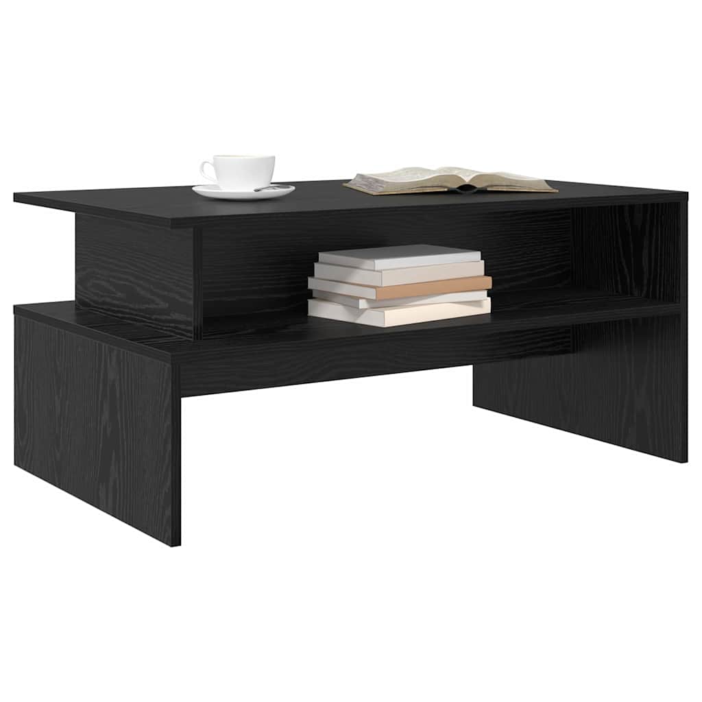 Coffee Table Black Oak 90 x 55 x 42.5 cm Engineered Wood