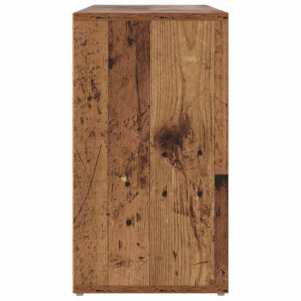 Shoe Bench Old Wood 103 x 30 x 54.5 cm Engineered Wood