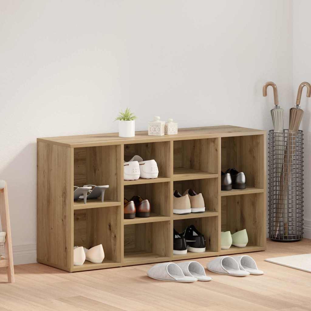 Shoe Bench Artisan Oak 103 x 30 x 54.5 cm Engineered Wood