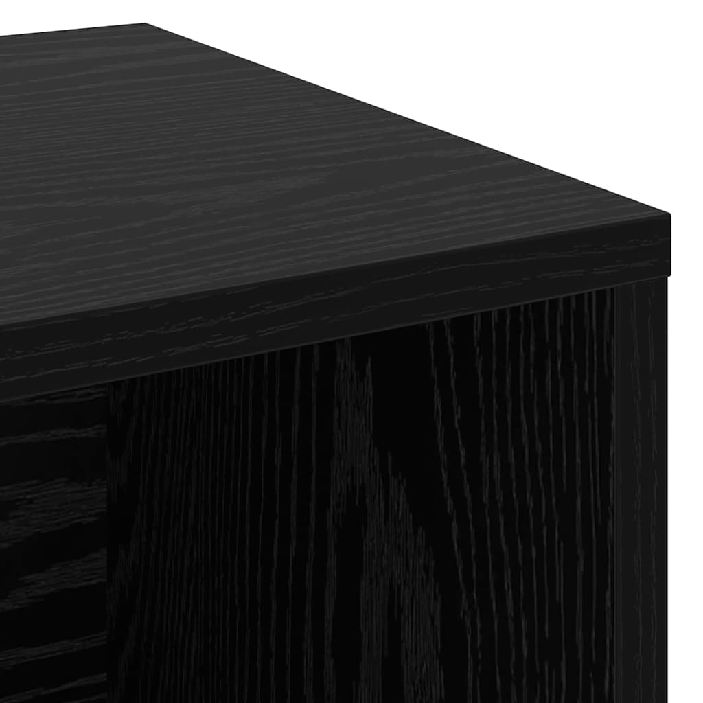 Shoe Bench 103 x 30 x 54.5 cm Engineered Wood Black Oak