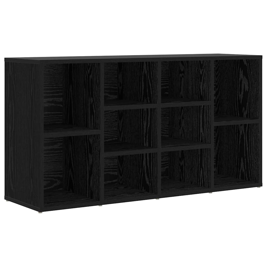 Shoe Bench 103 x 30 x 54.5 cm Engineered Wood Black Oak