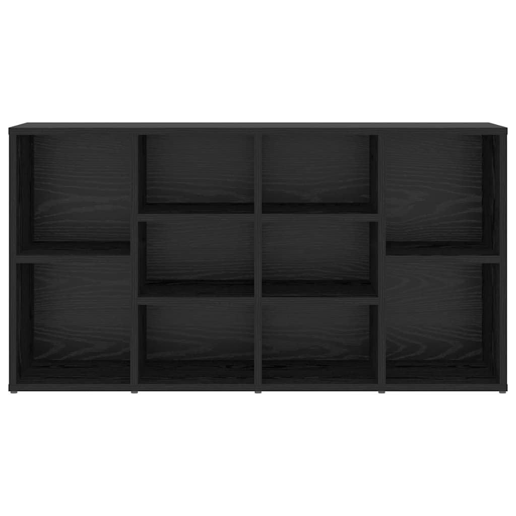 Shoe Bench 103 x 30 x 54.5 cm Engineered Wood Black Oak