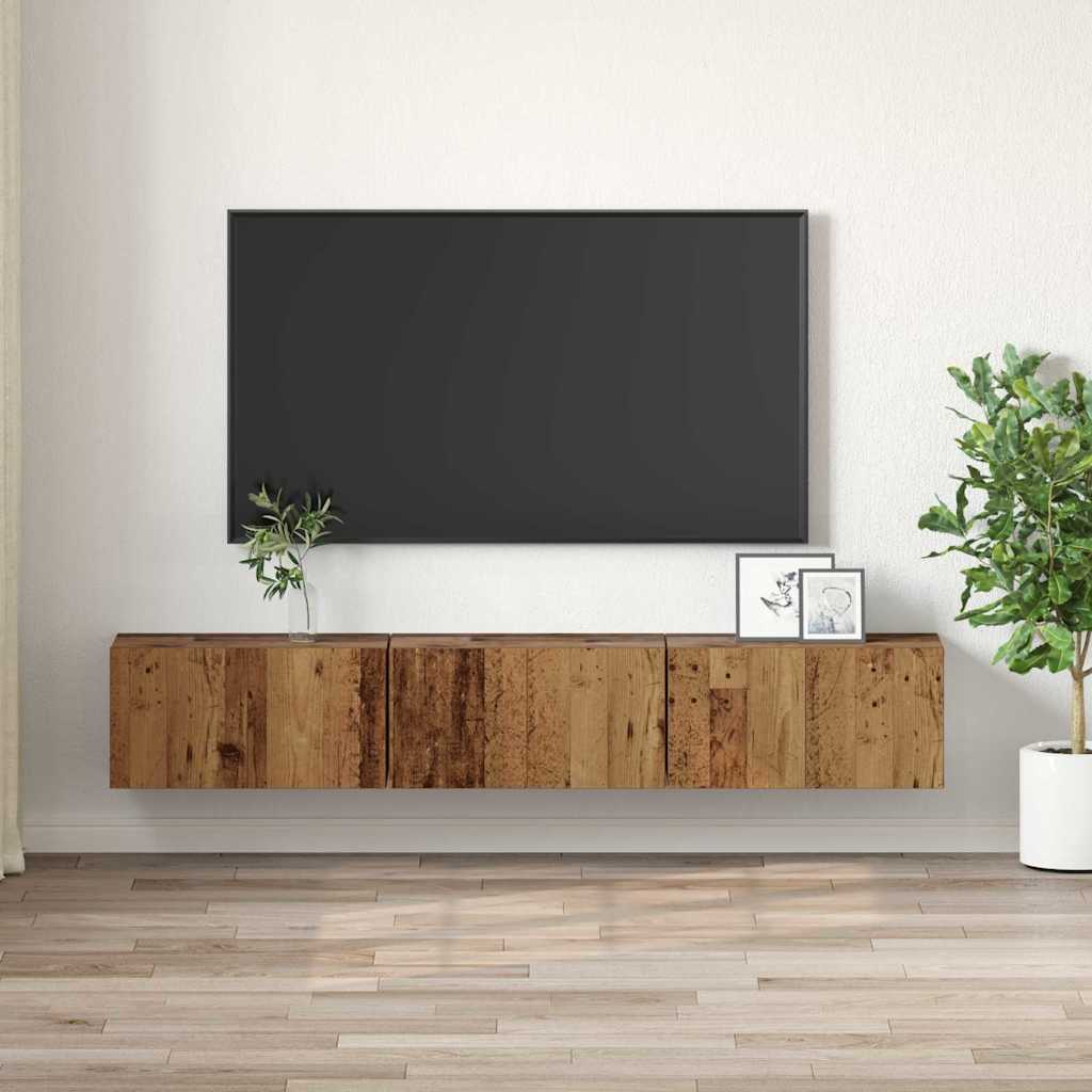 TV Cabinet Set 3 pcs Brown 60 x 30 x 30 cm Engineered Wood