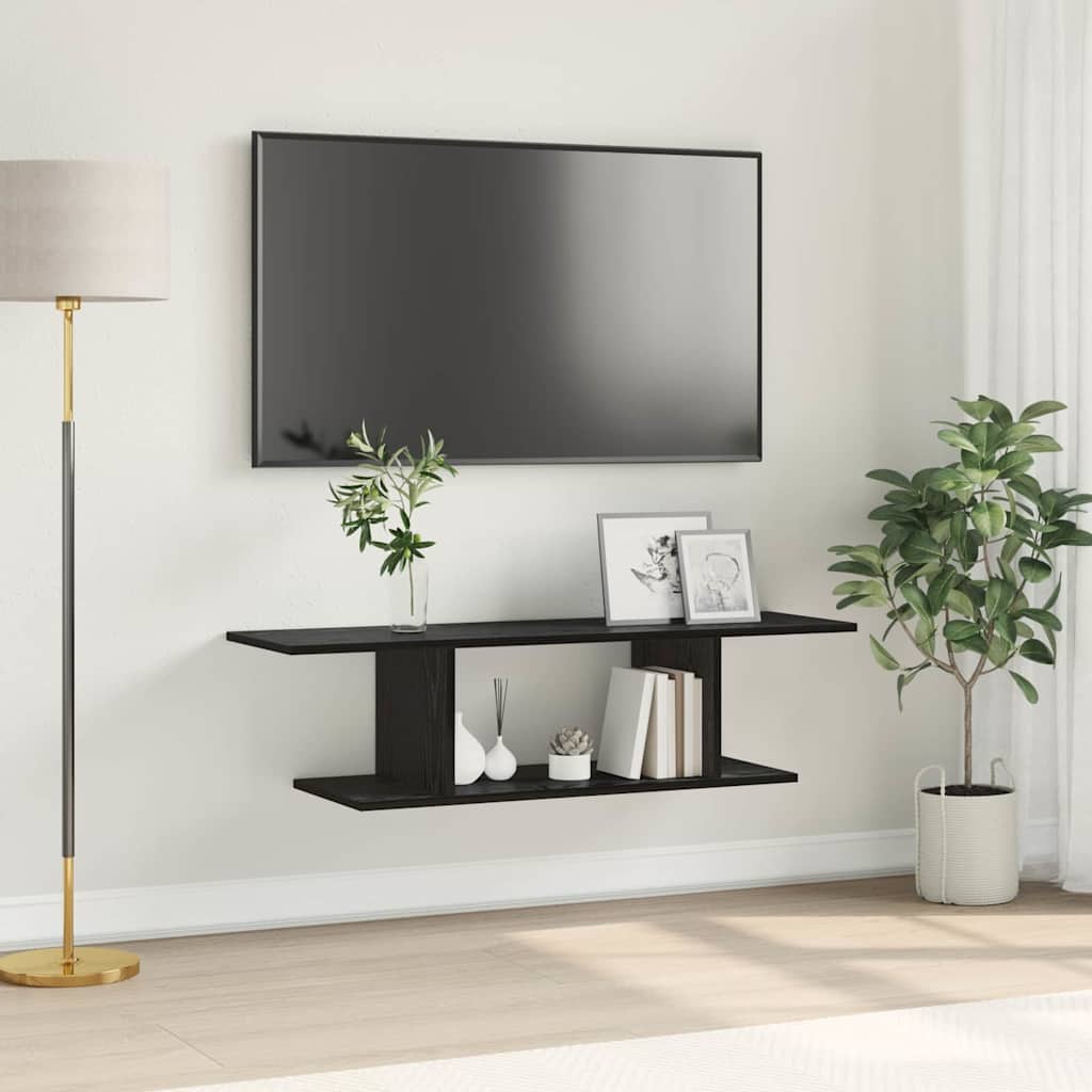 TV Cabinet Set 103 x 30 x 26.5 cm Black Engineered Wood