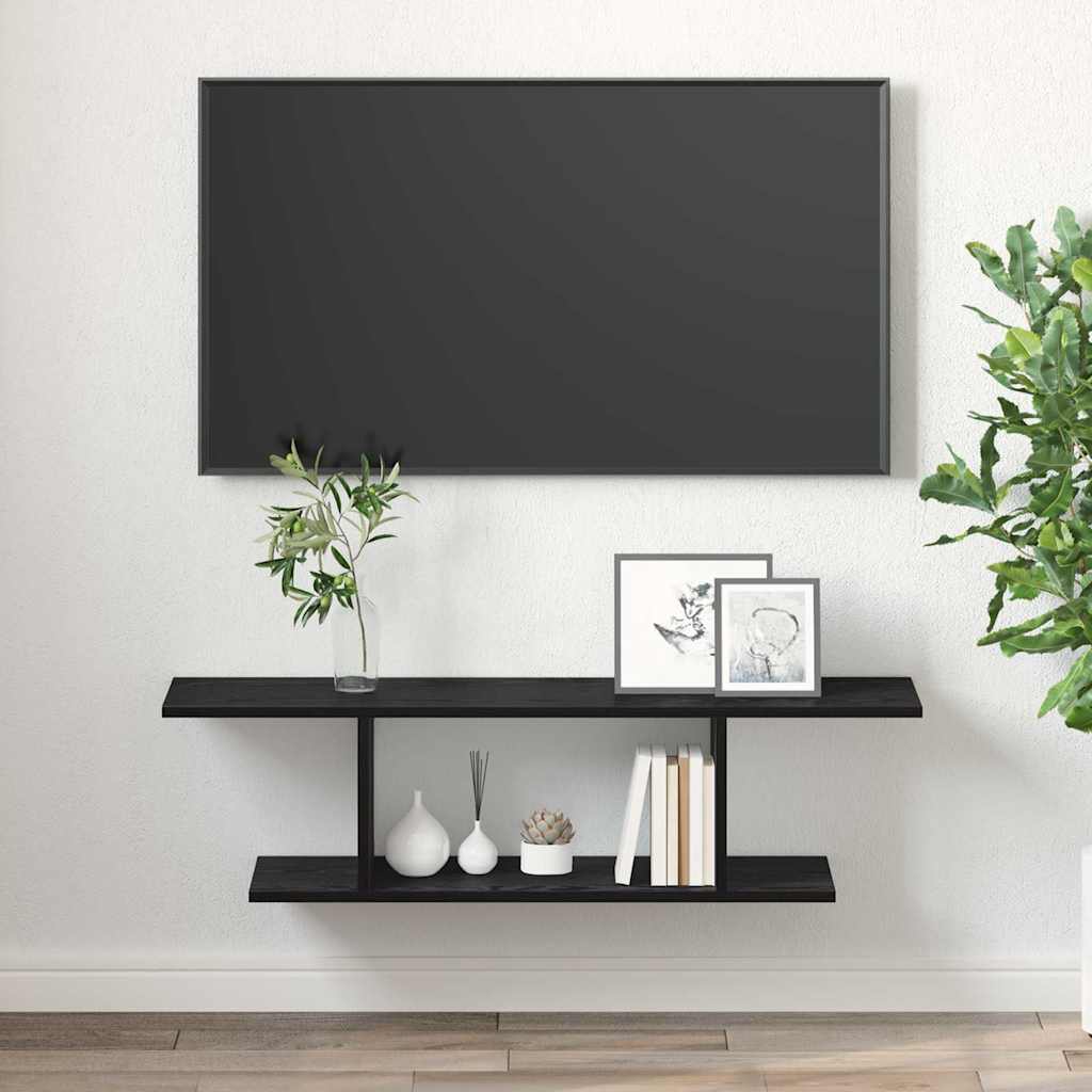 TV Cabinet Set 103 x 30 x 26.5 cm Black Engineered Wood