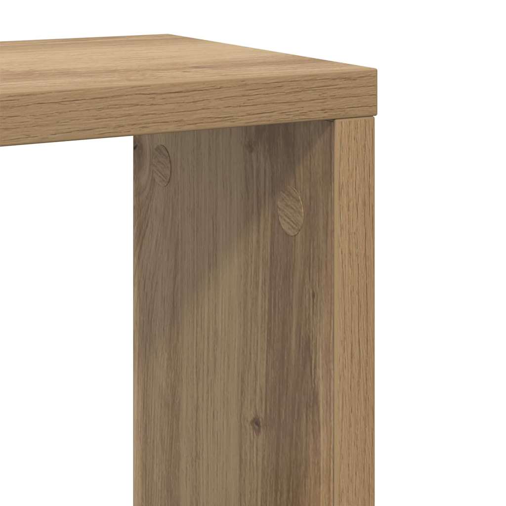 Wall Shelves 2 pcs Artisan Oak Engineered Wood