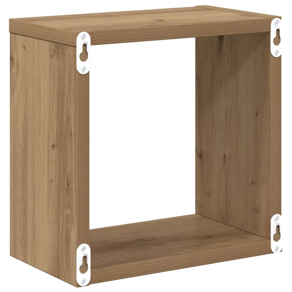 Wall Shelves 2 pcs Artisan Oak Engineered Wood