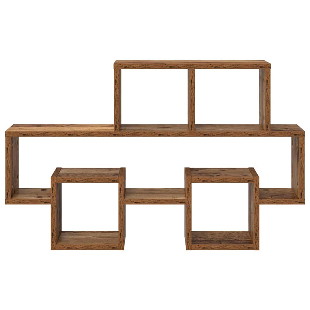 Wall Shelf with Shelf Old wood 82 x 15 x 51 cm Engineered wood