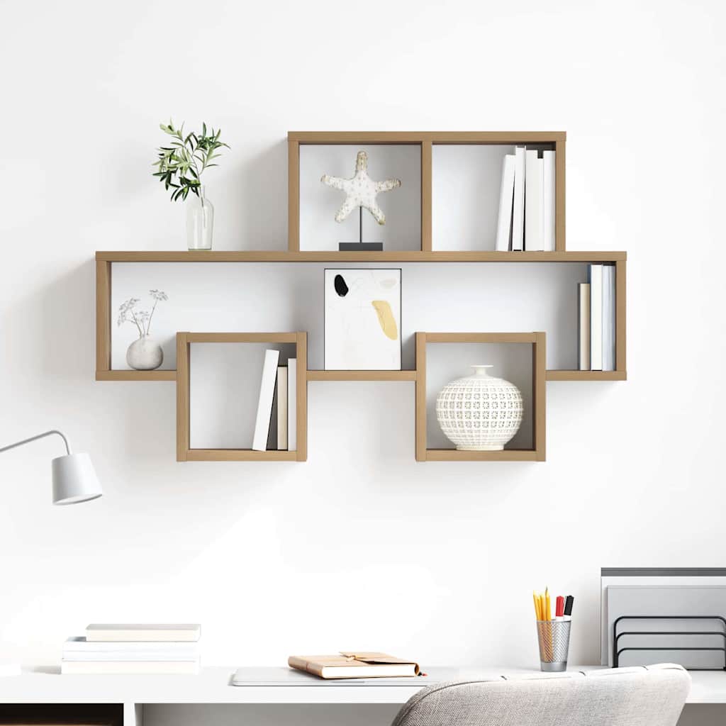 Wall Shelf Artisan oak 82 x 15 x 51 cm Engineered wood